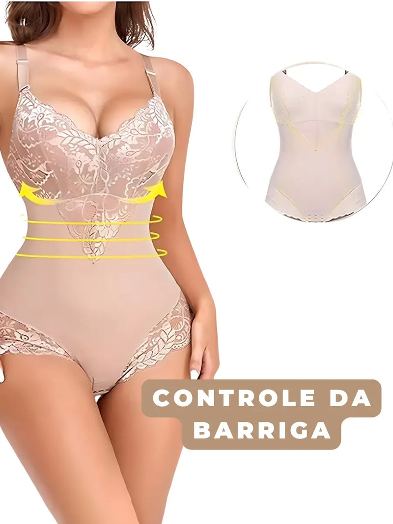 Body Modelador Renda Contour Luxe [Compre 1 e Leve 2]