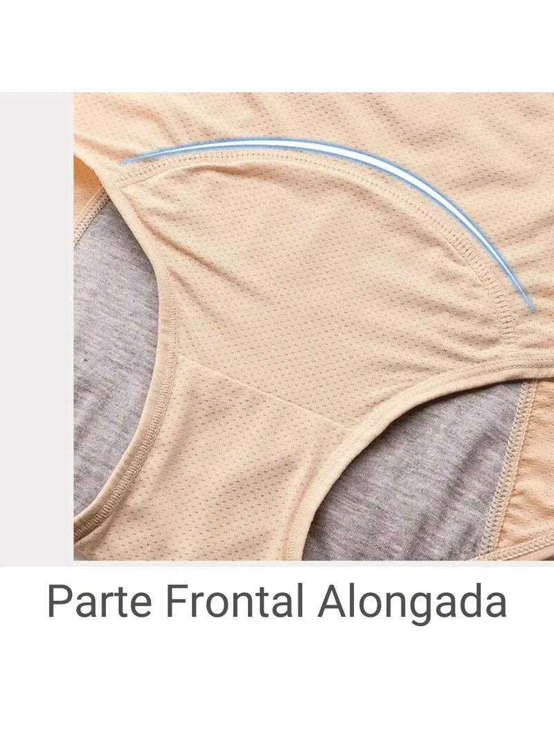 Calcinha Absorvente Protetora | Você Mais Tranquila e Confortável o Dia Todo! [Último dia de Leve 5 Pague 4 + Frete Grátis]