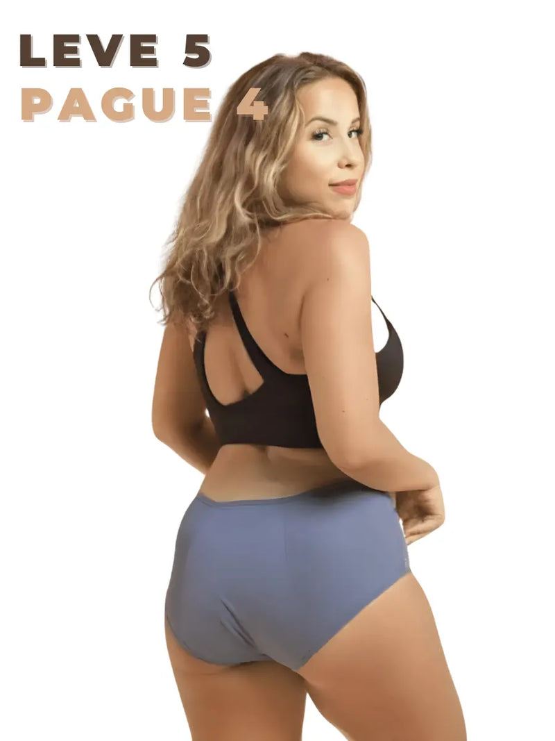 Calcinha Absorvente Protetora | Você Mais Tranquila e Confortável o Dia Todo! [Último dia de Leve 5 Pague 4 + Frete Grátis]