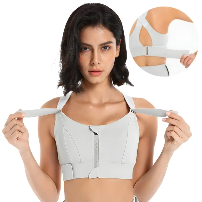 Sutiã Esportivo Ajustável Comfort Zip