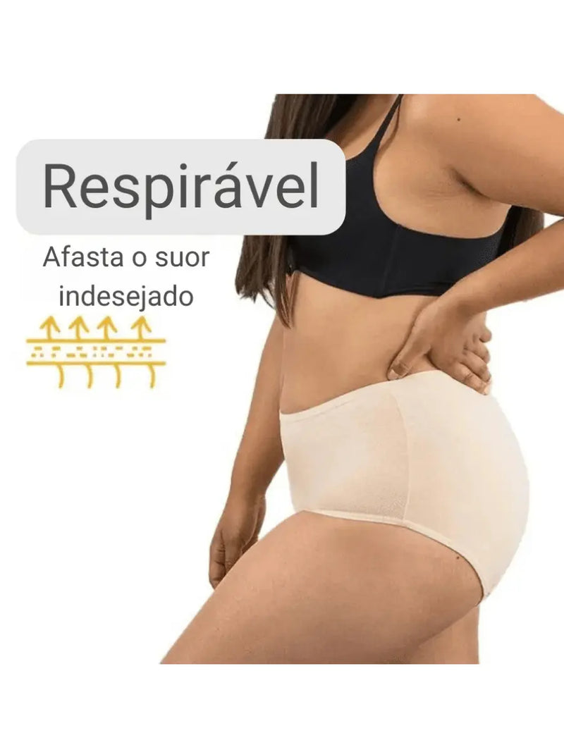 Calcinha Absorvente Protetora | Você Mais Tranquila e Confortável o Dia Todo! [Último dia de Leve 5 Pague 4 + Frete Grátis]