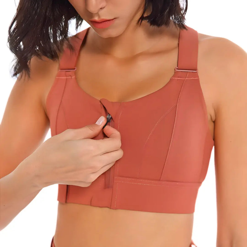 Sutiã Esportivo Ajustável Comfort Zip