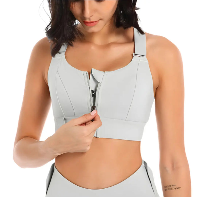 Sutiã Esportivo Ajustável Comfort Zip
