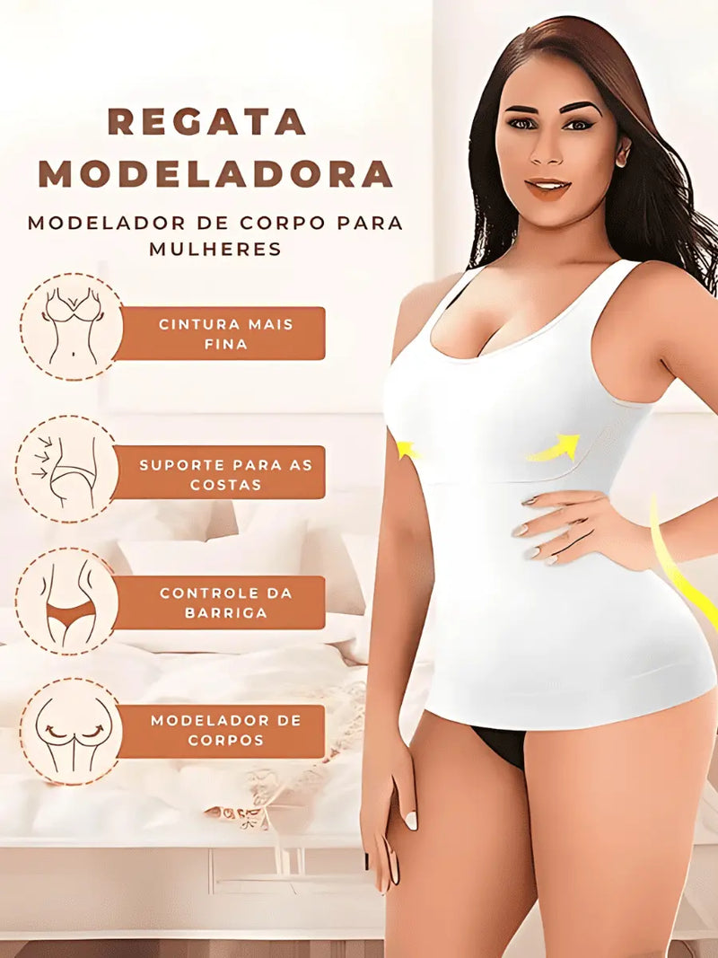 2 Regatas Modeladoras SlimLift - Frete Grátis
