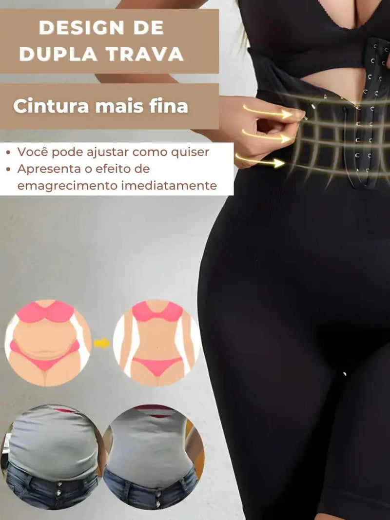 Bermuda Modeladora de Cintura Alta VirtuShape Pro® [Compre 1 Leve 2]