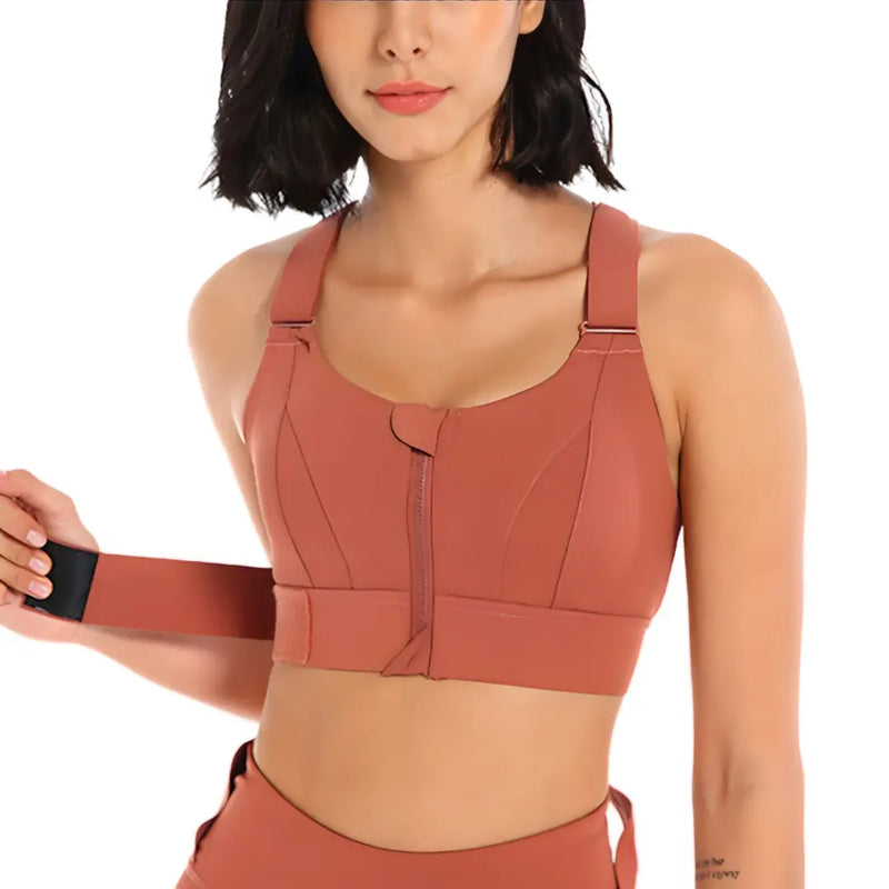 Sutiã Esportivo Ajustável Comfort Zip