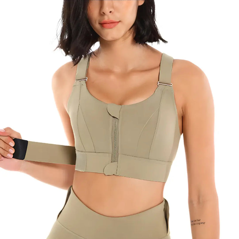 Sutiã Esportivo Ajustável Comfort Zip