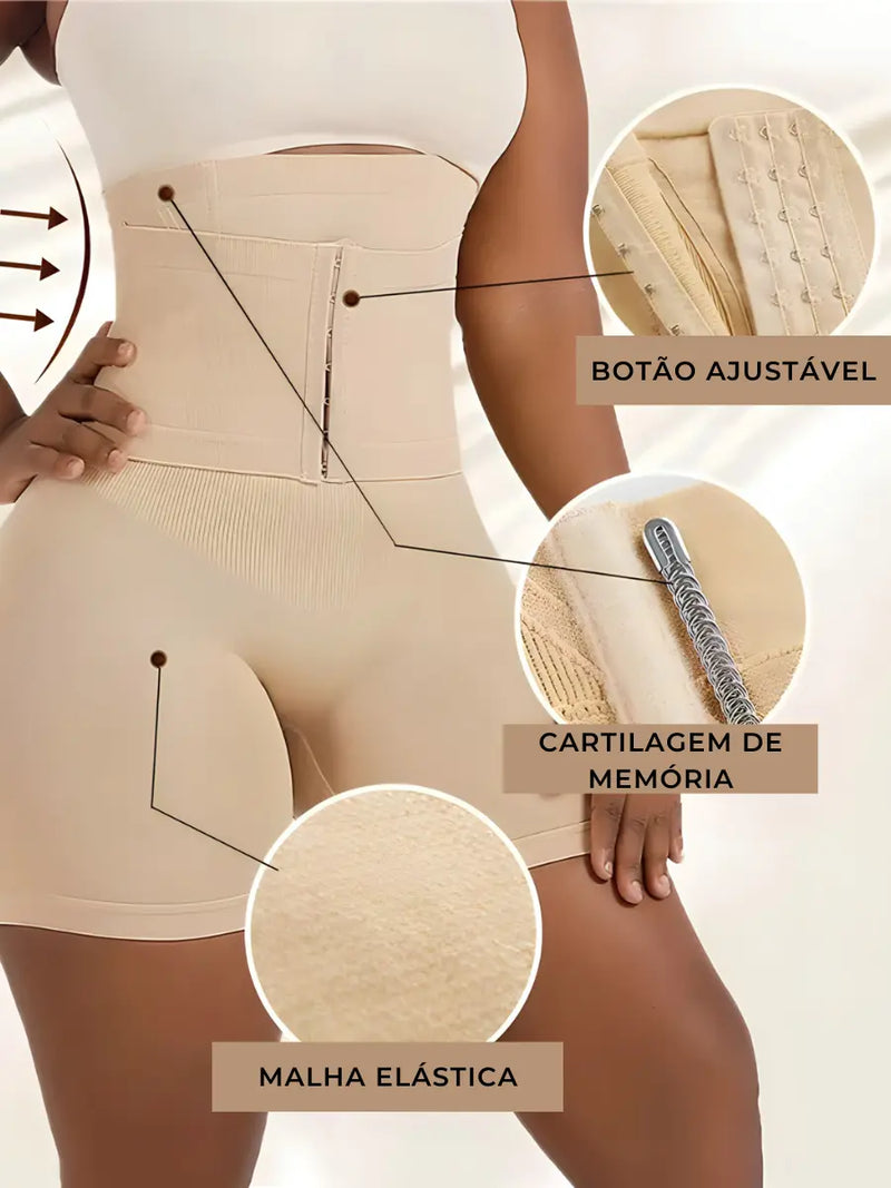 Cinta Modeladora FormBelle™ - Alta Compressão e Conforto 360°
