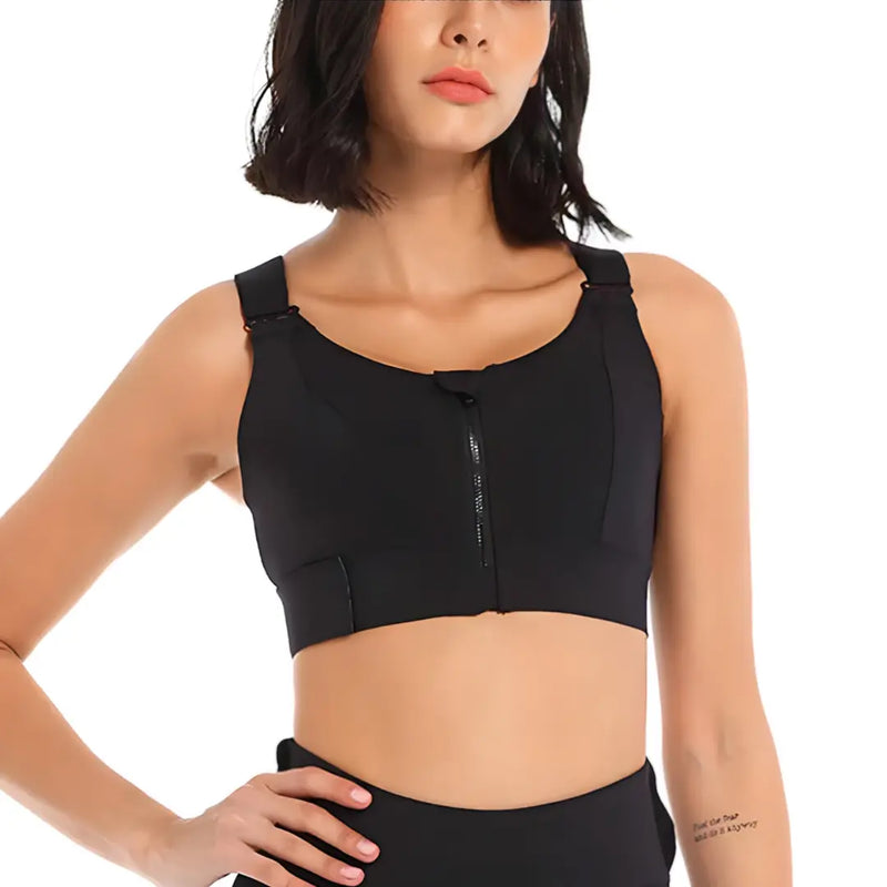 Sutiã Esportivo Ajustável Comfort Zip