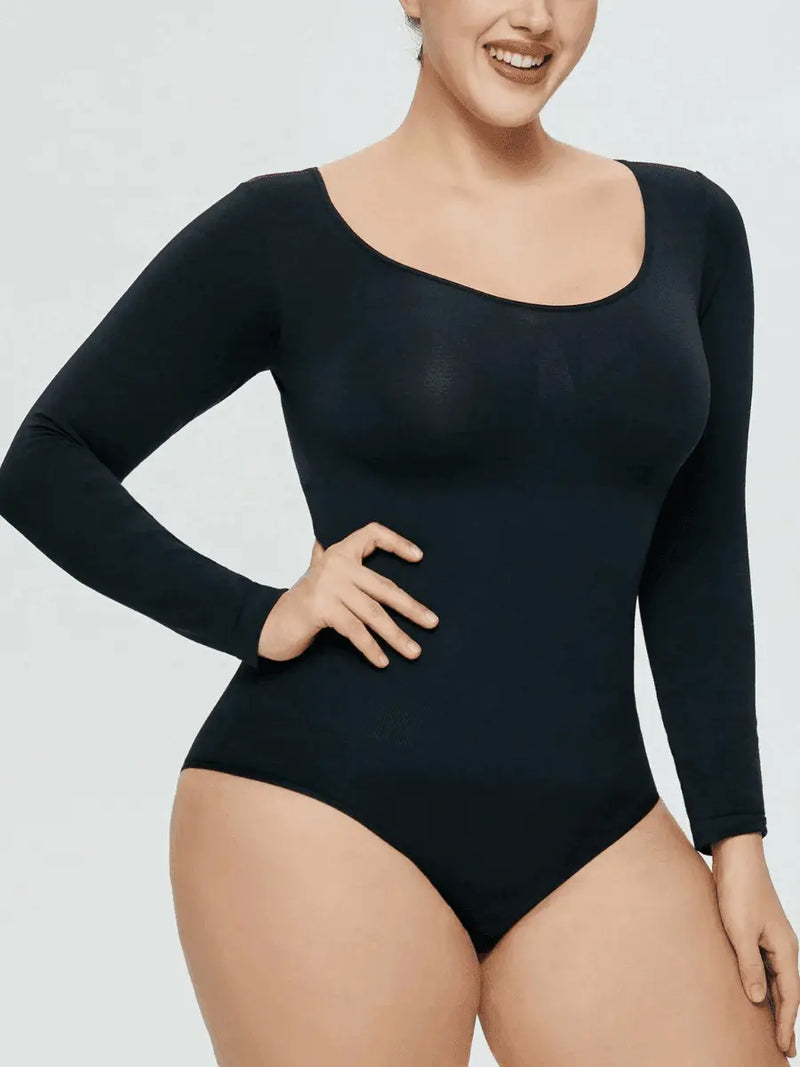 Body Modeladora Bella manga longa - Suas curvas com perfeição + Frete Grátis