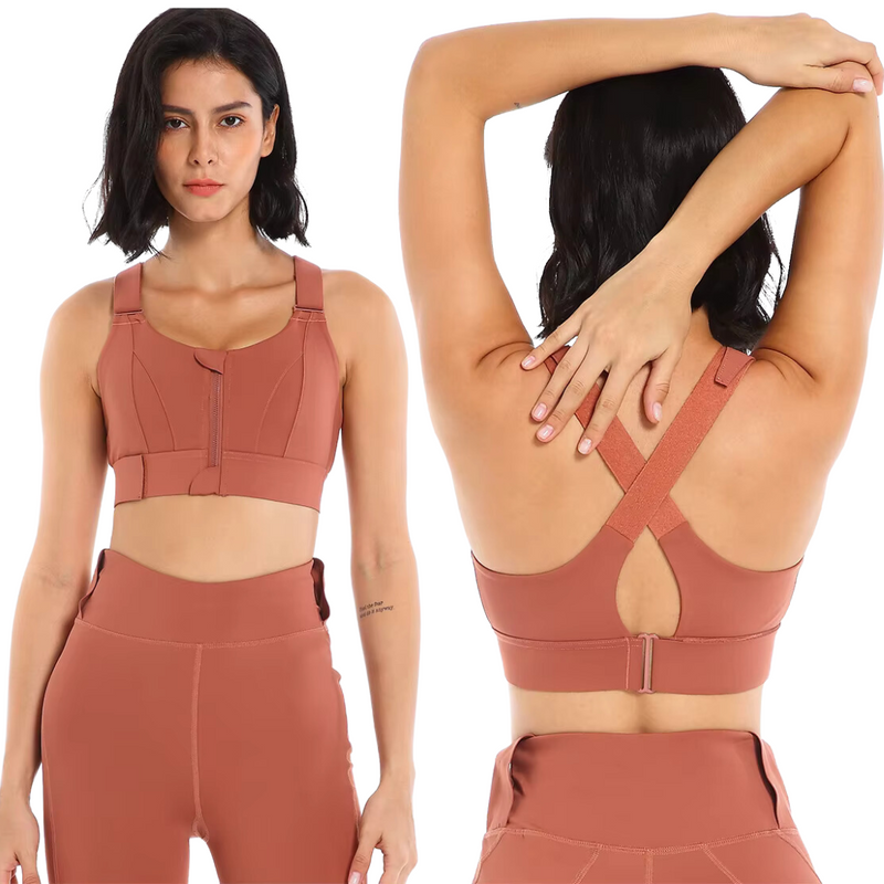 Sutiã Esportivo Ajustável Comfort Zip