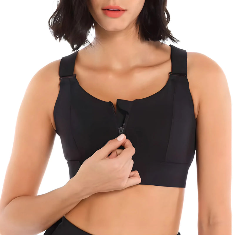 Sutiã Esportivo Ajustável Comfort Zip