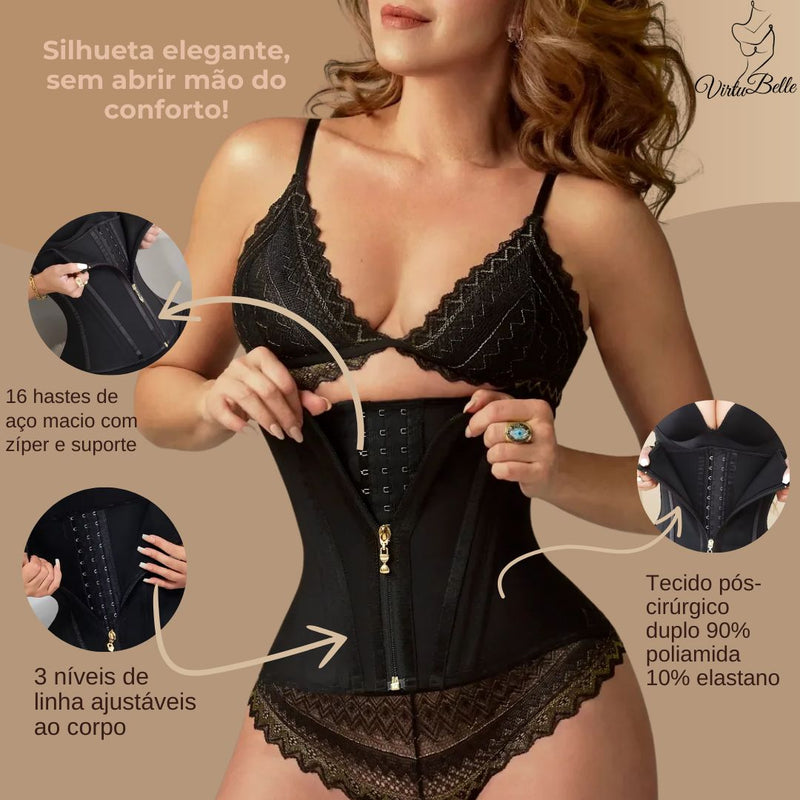 Cinta Modeladora FormaBelle com ziper - [Compre 1 Leve 2]
