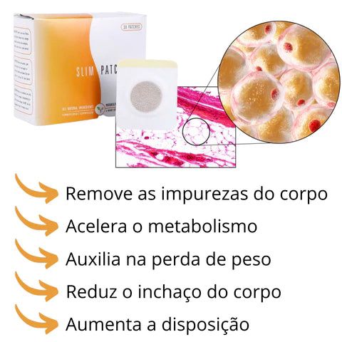 SlimFy Shape - Adesivo Detox Redução e Modelagem