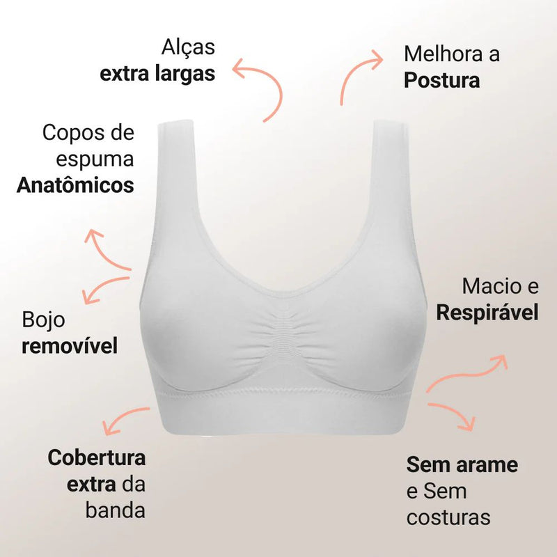 Sutiã Modelador sem costura - Mega Comfort® [Compre 1 Leve 3]
